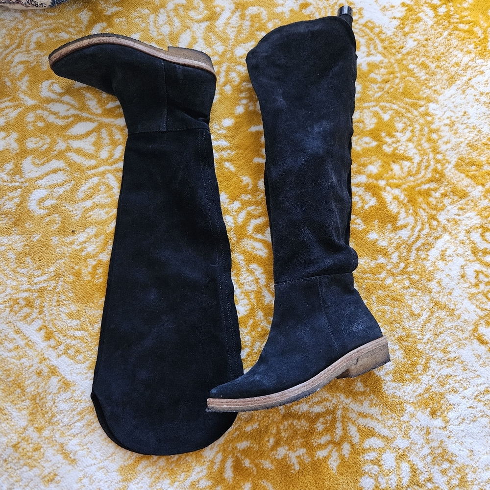Free People Suede Slouch Boots - Picture 8 of 12